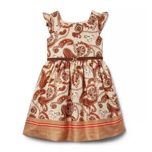 Janie and Jack Paisley Border Print Dress 3